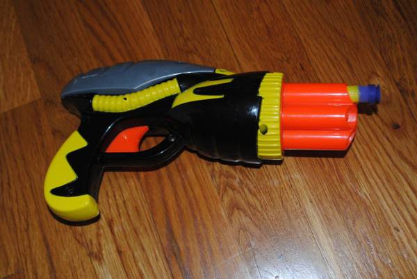 Buzz Bee Toys Automatic Rotating Blaster Foam Barrel Nerf Type Gun 1