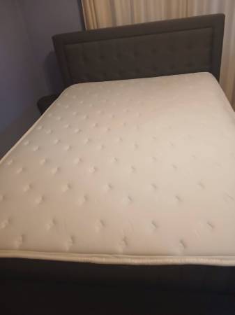 Full size bed, frame, & mattress 1
