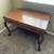 Antique Desk Library Table TV Stand 44” x 28” Quarter Sawn Oak Wood 4 thumbnail