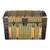 Antique Victorian Trunk Chest w/Original Paper Inside 1 thumbnail