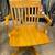4 Solid oak library style chairs on rollers for sale 3 thumbnail