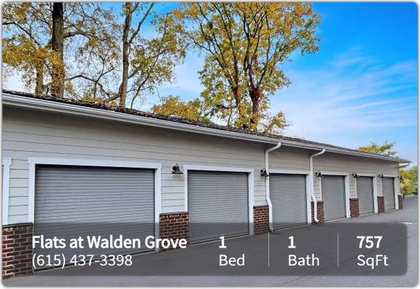 $1,614 / 1br - 757ft2 - Enough living space for all your needs. 1 bed, 1 bath. Check us out! (Nashville - Trevecca Nazarene University)63680356258945120