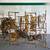 Mid century modern brutalist Silas Seandel nailhead coffee table 11 thumbnail