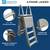 Confer 7200 Roll Guard Adjustable Above Ground Swimming Pool Ladder 8 thumbnail