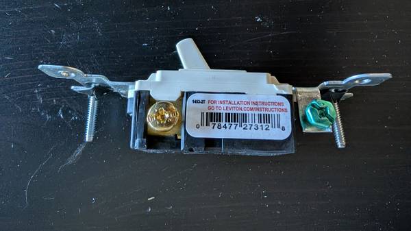 Qty 9 - Leviton 3-way toggle light switch 15 amp, 120 volt, white - Qty 9 1