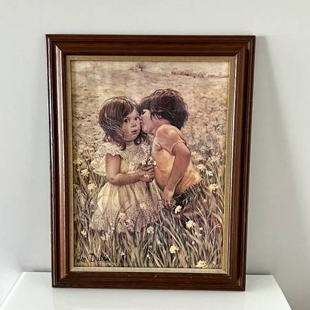 Cutest, Adorable, Sweetest Wall Hanging "The First Kiss" 1
