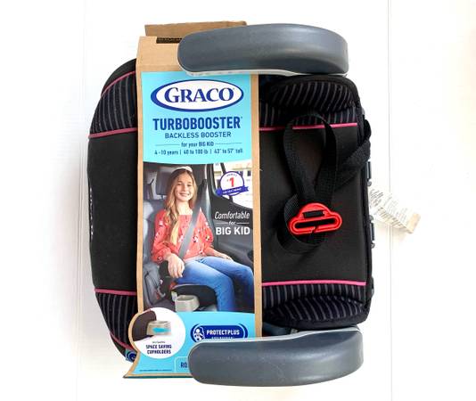 Graco Turbobooster backless booster seat for big kid / Asiento elevador de coche 1
