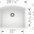 BLANCO, White 440175 DIAMOND SILGRANIT Single Bowl Undermount Kitchen 3 thumbnail