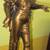Large Antique Bronze Color Heavy Engraved Metal Sculpture Lamp 7 thumbnail