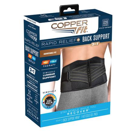 Copper Fit Rapid Relief Hot & Cold Therapy Back Support 1
