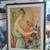 Framed Vintage Art Print - Girl with Flowers by Guily Joffrin 1 thumbnail