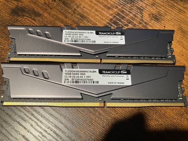 32GB DDR4 RAM 3600MHz 1