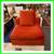 New Cappellini Cuba Armless Red Slipcovered Chair + Pillow 2 thumbnail