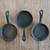 Three Small Cast Iron 5-inch Pans 1 thumbnail