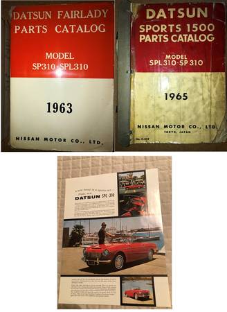 Datsun Nissan Model SP310 SPL310 Series Literature – Parts Catalogs an 1