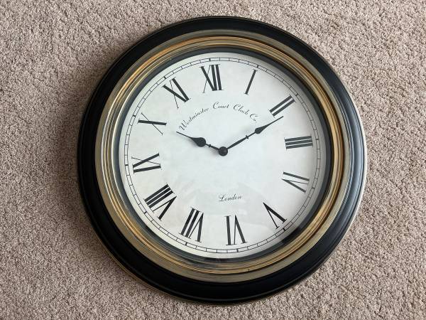 21” Wall Clock - Oil Rubbed Bronze Finish 1