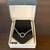 NIB Vintage Genuine Onyx Tie Chain 1 thumbnail
