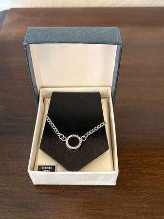 NIB Vintage Genuine Onyx Tie Chain 1