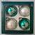 🎄Vintage Set of 4 Krebs Christmas Tree Glass Ball Ornaments 1 thumbnail