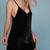 NWT $198 REFORMATION BLACK VELVET MINI DRESS Sz XS 2 thumbnail