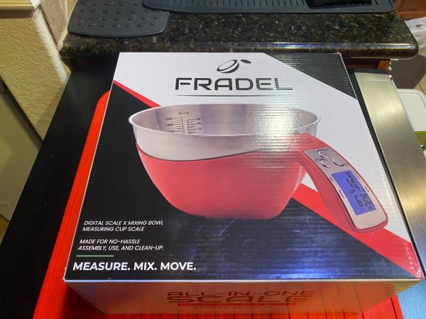 Fradel Digital Kitchen Food Scale with Bowl 1
