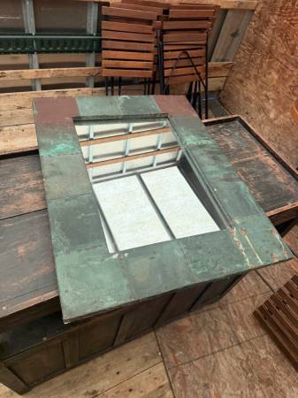 Copper Patch Architectural Mirror Rustic Industrial Decor 1