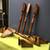 4 solid wood table legs - rustic design - 29” tall 3 thumbnail