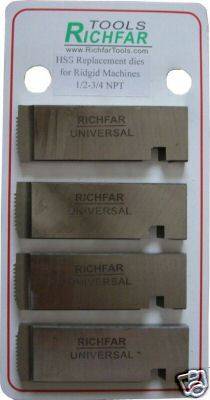1/2"-3/4" Pipe Dies fit for RIDGID Universal Die Heads 1