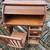 Child's solid oak roll top desk with matching chair 2 thumbnail