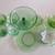 Vintage green depression glass sets 3 thumbnail