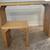 Solid wood parsons table with bench 4 thumbnail