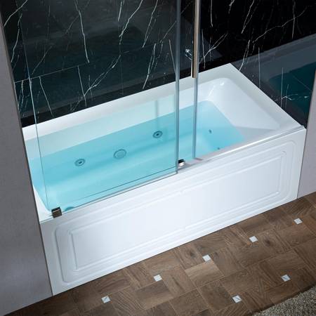 Read the ad! WOODBRIDGE 60" x 32" Alcove Acrylic Rectangular Whirlpool 1