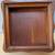 ASHTRAY - Genuine Wood Base with Clear Glass Ash Tray Insert  about 5" 8 thumbnail