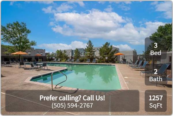 $1,950 / 3 habitaciones - 1257 pies cuadrados - Te encantará vivir en tu amplia nueva vivienda de 3 habitaciones / 1257 pies cuadrados (Santa Fe - Cerca de Fashion Outlets of)63659885077379122