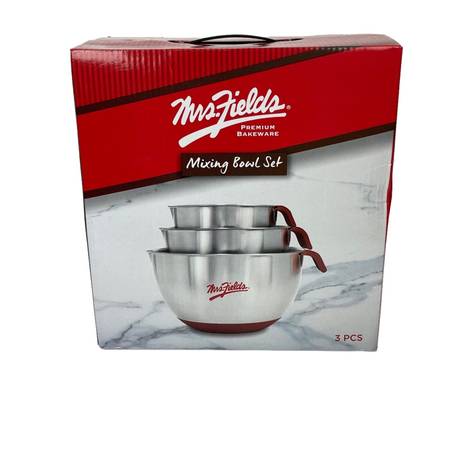 Mrs Field Mixing Bowl Set. 3 Bowls 1