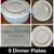Dish Set. Dinnerware. Plates. Serving Bowl. Platter Cups Saucers. $1 per piece.  8 thumbnail
