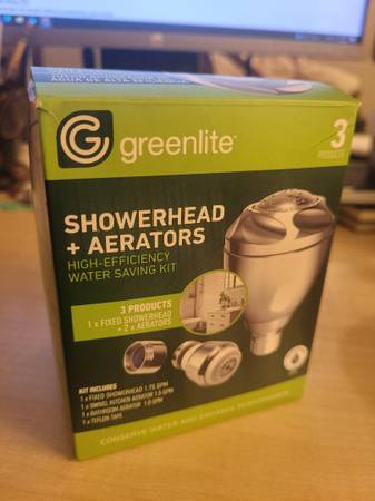 Water Saving Kit-Showerhead + 2 Aerators 1