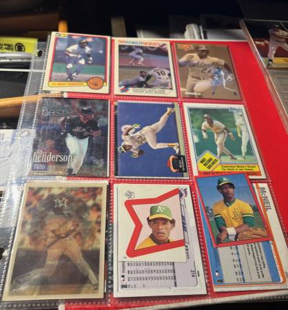 Rickey Henderson Yankees Oakland Hall of Fame buy 1 or 9 1