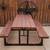 WESTERN RED CEDAR WOOD/METAL FRAME PICNIC TABLE 21 thumbnail