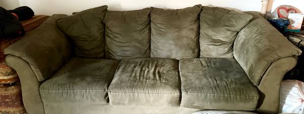 Sage couch! Like NEW! 1