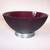 Beautiful Vintage GLASS BOWL PURPLE AMETHYST RIBBED CAN SHIP 1 thumbnail