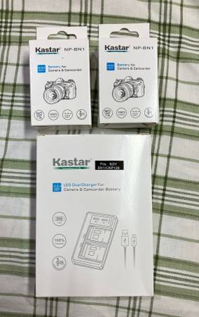 NP-BN1 batteries and charger for Sony camera 1