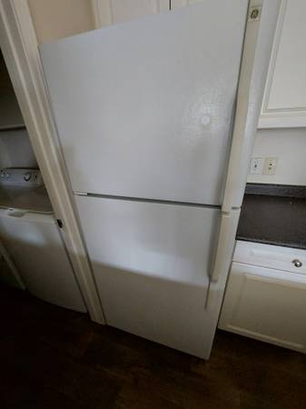 White GE fridge 1