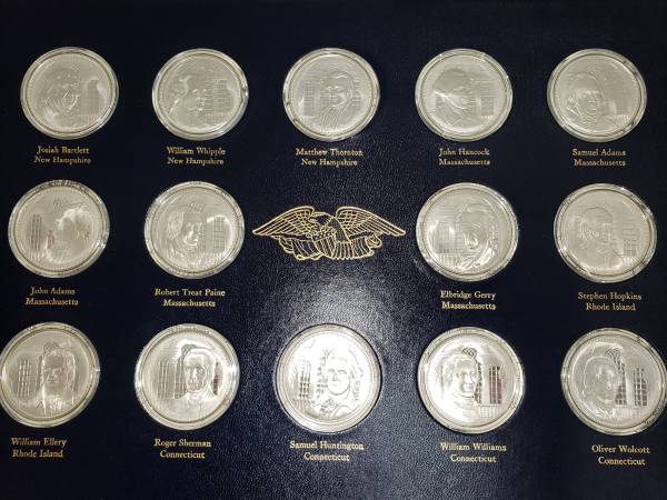 Franklin Mint sterling silver collection approx 201 troy ounce silver 1