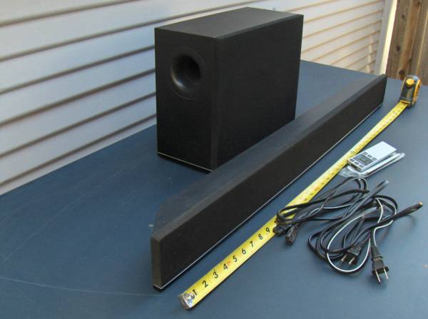 VIZIO S3821W Sound Bar with Wireless Subwoofer and Remote - $50 (santa cruz)63439873638403123