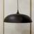 Bronze pendant downlight / ceiling lamp with Gold interior 7 thumbnail