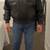 Mens Black Leather Jacket-Fur collar & lining-David Green 14 thumbnail