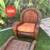 Pottery Barn woven bamboo rattan chair & ottoman 6 thumbnail