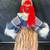 Red Masked African Medicine Man Tribal Statue 2 thumbnail