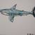 2 Great White Sharks Paintings Original Artworks Signed 8 thumbnail